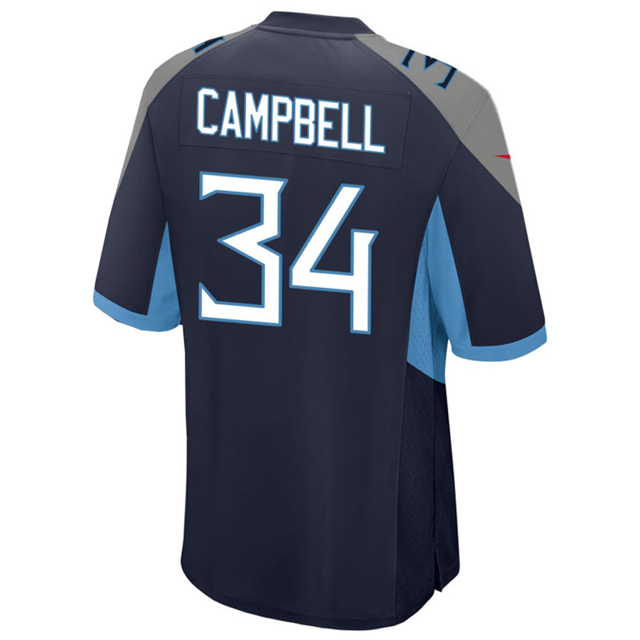 Davalo T.Titans #34 Earl Campbell Player Navy Home Game Football Jerseys