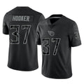 Davalo T.Titans #37 Amani Hooker Player Black Limited Reflective Home Game Stitched Jerseys