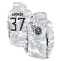 Davalo T.Titans #37 Amani Hooker Player Camo Arctic Salute to Service Pullover Hoodies Home Game Stitched Jerseys
