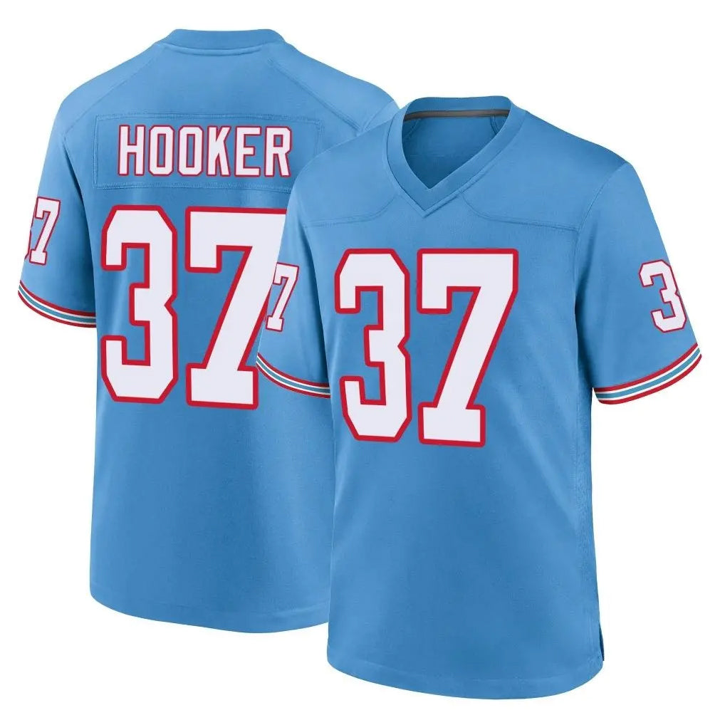 Davalo T.Titans #37 Amani Hooker Player Light Blue Oilers Throwback Home Game Stitched Jerseys