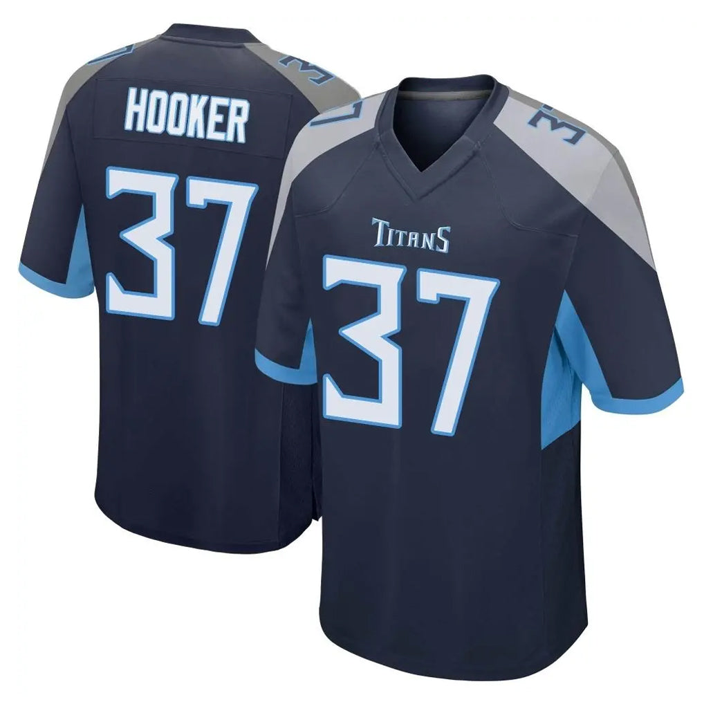 Davalo T.Titans #37 Amani Hooker Player Navy Home Game Stitched Jerseys