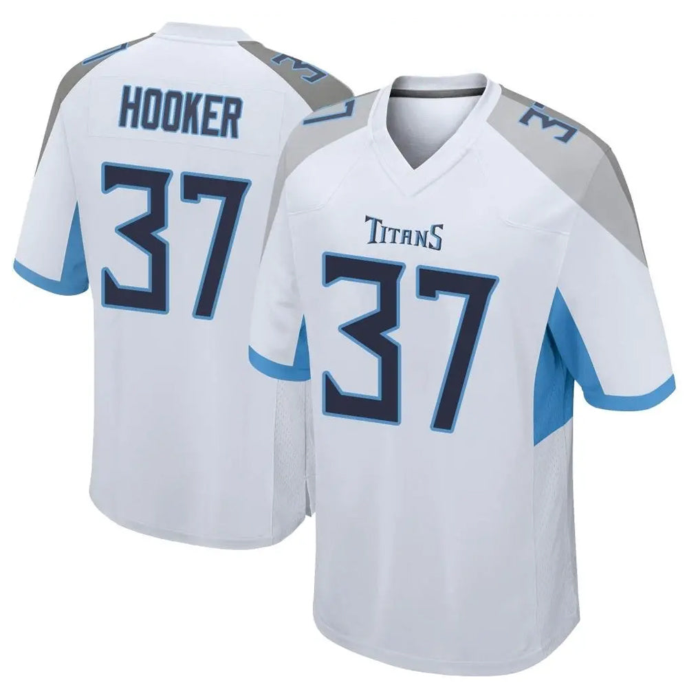 Davalo T.Titans #37 Amani Hooker Player White Home Game Stitched Jerseys