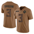 Davalo T.Titans #3 Tommy Townsend Player Brown Limited Salute to Service Home Game Stitched Jerseys