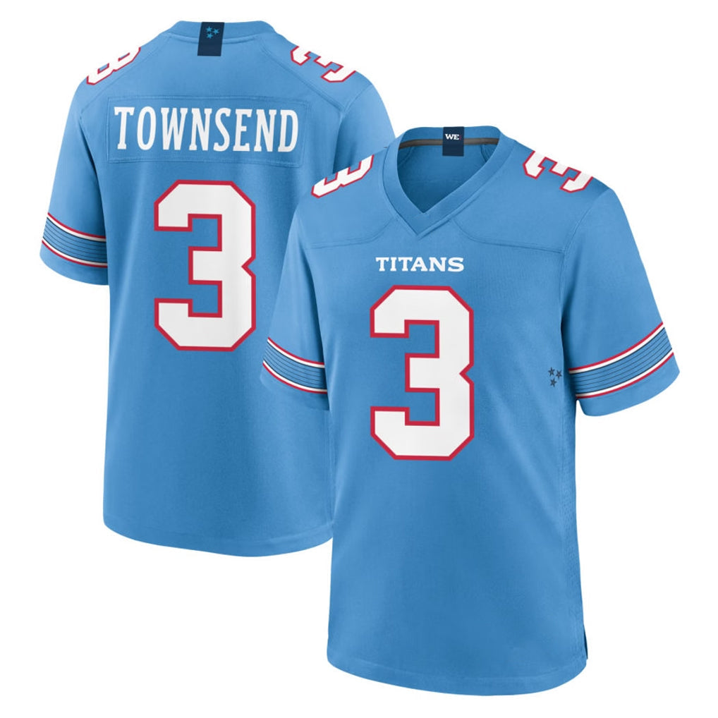 Davalo T.Titans #3 Tommy Townsend Player Light Blue 2026 Game Home Stitched Jerseys