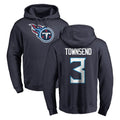 Davalo T.Titans #3 Tommy Townsend Player Navy Logo Pullover Hoodies Home Game Stitched Jerseys