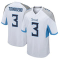 Davalo T.Titans #3 Tommy Townsend Player White Home Game Stitched Jerseys