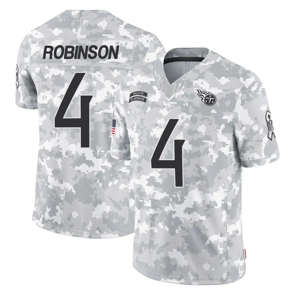 Davalo T.Titans #4 Wan'Dale Robinson Player Arctic Camo Limited Salute to Service Home Game Stitched Jerseys