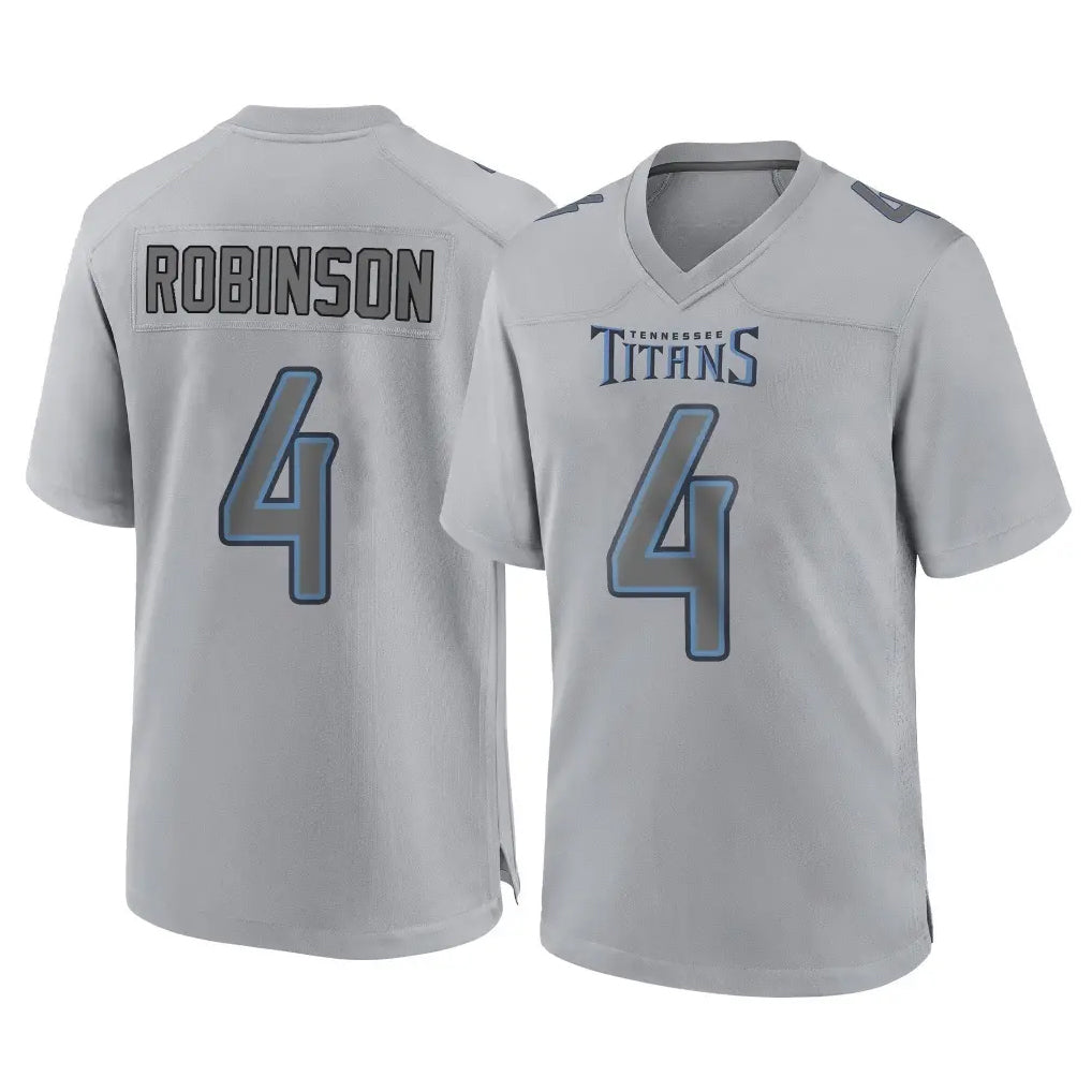 Davalo T.Titans #4 Wan'Dale Robinson Player Gray Atmosphere Fashion Home Game Stitched Jerseys