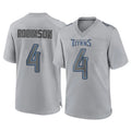 Davalo T.Titans #4 Wan'Dale Robinson Player Gray Atmosphere Fashion Home Game Stitched Jerseys