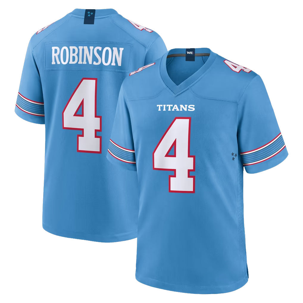 Davalo T.Titans #4 Wan'Dale Robinson Player Light Blue 2026 Game Home Stitched Jerseys