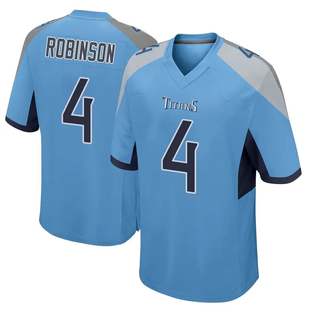 Davalo T.Titans #4 Wan'Dale Robinson Player Light Blue Home Game Stitched Jerseys