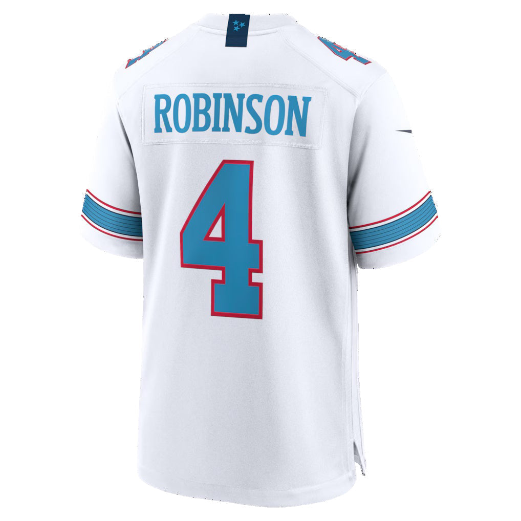 Davalo T.Titans #4 Wan'Dale Robinson White Game Stitched Jerseys