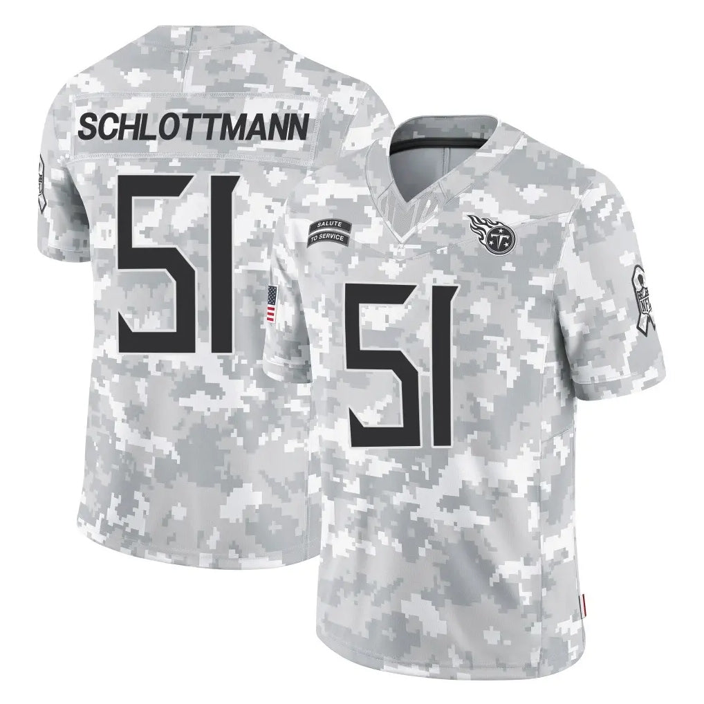 Davalo T.Titans #51 Austin Schlottmann Player Arctic Camo Limited Salute to Service Home Game Stitched Jerseys