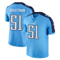 Davalo T.Titans #51 Austin Schlottmann Player Light Blue Limited Color Rush Home Game Stitched Jerseys