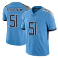 Davalo T.Titans #51 Austin Schlottmann Player Light Blue Limited Vapor Untouchable Home Game Stitched Jerseys