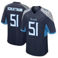 Davalo T.Titans #51 Austin Schlottmann Player Navy Home Game Stitched Jerseys