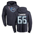 Davalo T.Titans #66 Fernando Carmona Jr. Player Navy Logo Pullover Hoodies Home Game Stitched Jerseys
