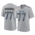 Davalo T.Titans #77 Peter Skoronski Player Gray Atmosphere Fashion Home Game Stitched Jerseys