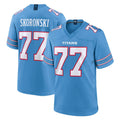 Davalo T.Titans #77 Peter Skoronski Player Light Blue 2026 Game Home Stitched Jerseys