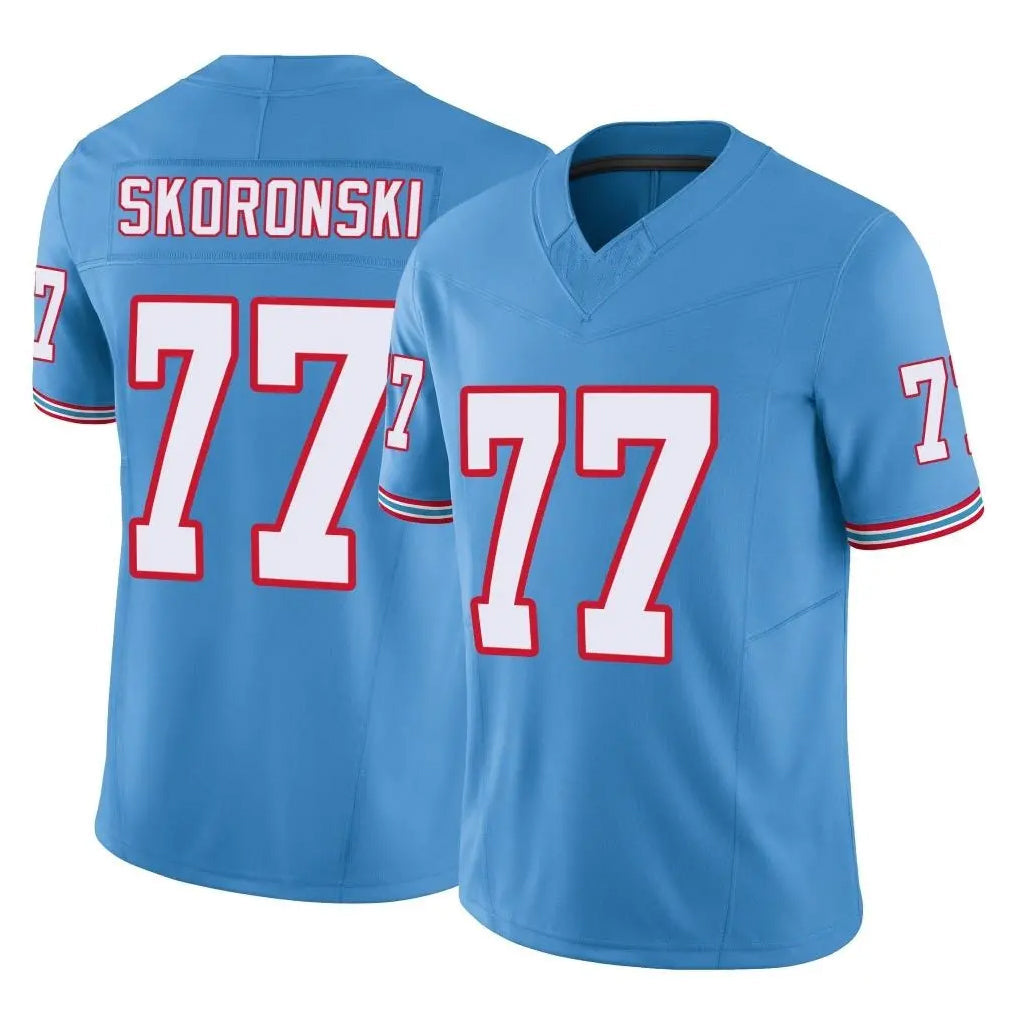 Davalo T.Titans #77 Peter Skoronski Player Light Blue Limited Vapor F.U.S.E. Home Game Stitched Jerseys