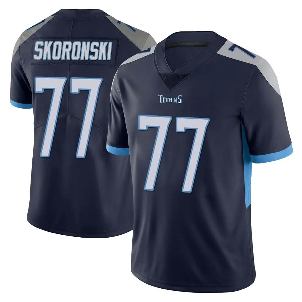 Davalo T.Titans #77 Peter Skoronski Player Navy Limited Vapor Untouchable Home Game Stitched Jerseys