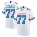 Davalo T.Titans #77 Peter Skoronski Player White 2026 Game Home Stitched Jerseys