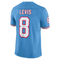 Davalo T.Titans #8 Will Levis Nike Light Blue Alternate Oilers Throwback Vapor F.U.S.E. Limited Stitched Puhic Jersey