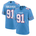 Davalo T.Titans #91 John Franklin-Myers Player Light Blue 2026 Game Home Stitched Jerseys
