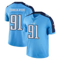 Davalo T.Titans #91 John Franklin-Myers Player Light Blue Limited Color Rush Home Game Stitched Jerseys