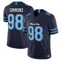 Davalo T.Titans #98 Jeffery Simmons Navy 2026 Rivalries Collection Limited Stitched Jerseys