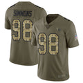 Davalo T.Titans #98 Jeffery Simmons Player Olive Salute To Service Limited Stitched Jerseys