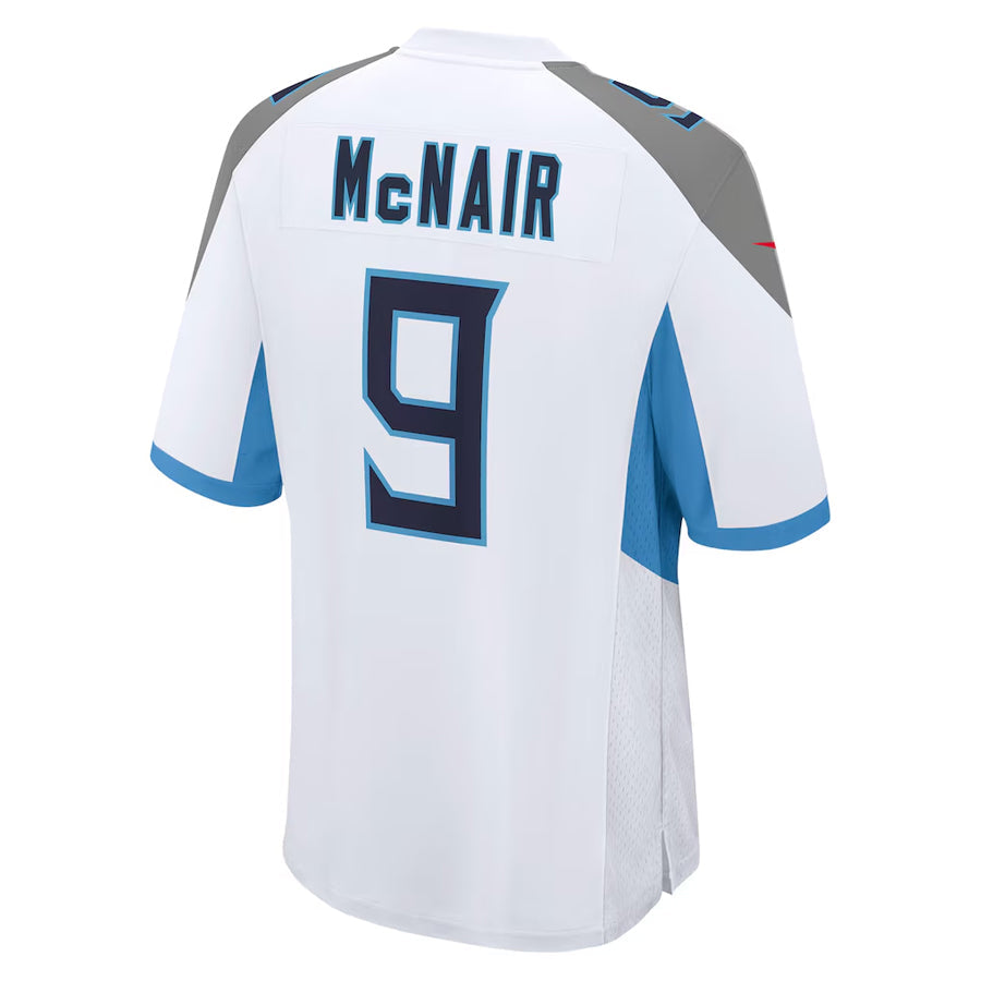 Davalo T.Titans #9 Steve McNair Player White Home Game Stitched Jerseys