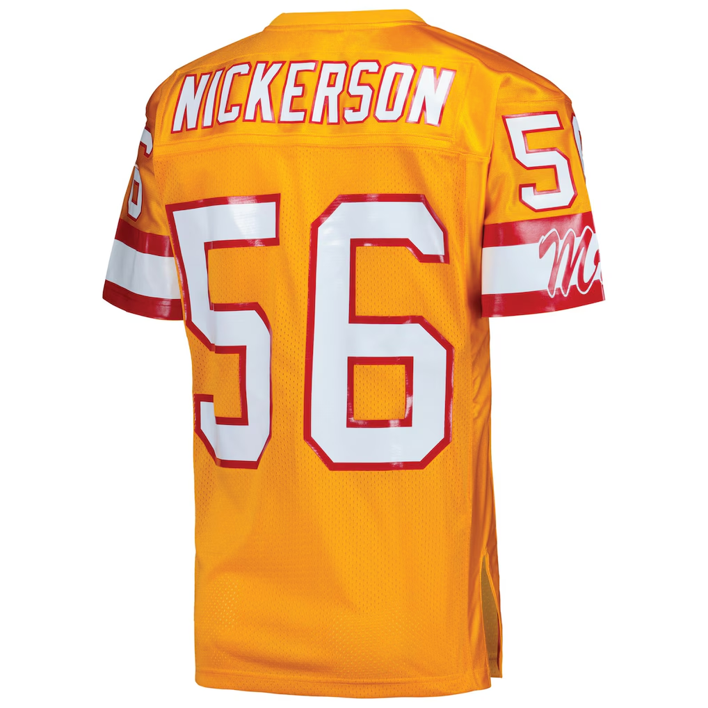 Davalo TB.Buccaneers 1993 #56 Hardy Nickerson Mitchell & Ness Orange Authentic Throwback Retired Player Jersey