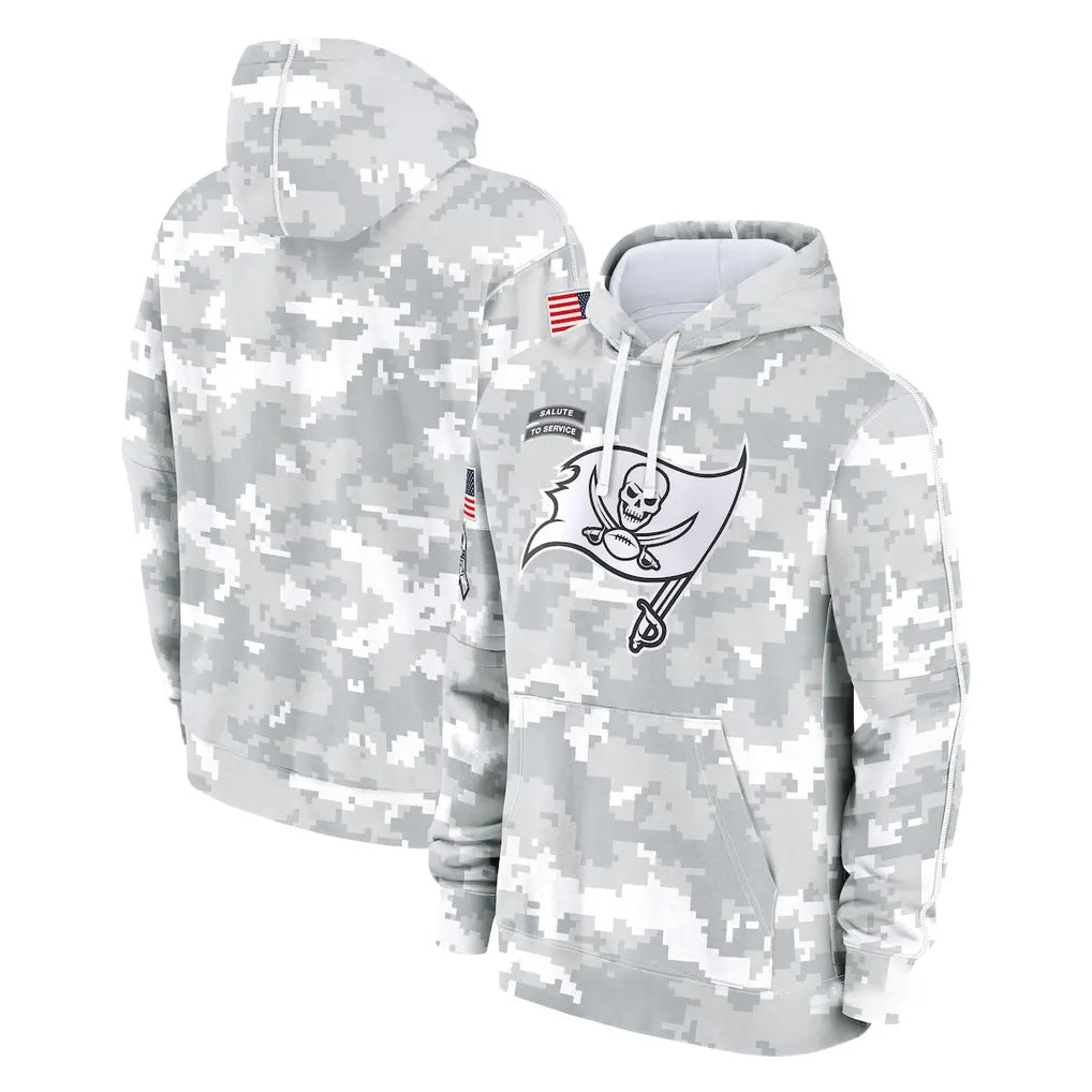 Davalo TB.Buccaneers  Blank Player Arctic Camo Limited Salute to Service Pullover Hoodies Game Stitched Jerseys