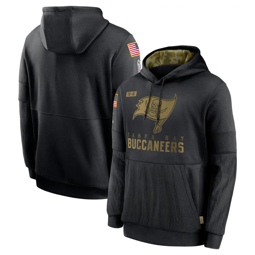 Davalo TB.Buccaneers  Blank Player Black Salute to Service Sideline Performance Pullover Hoodies Home Game Stitched Jerseys
