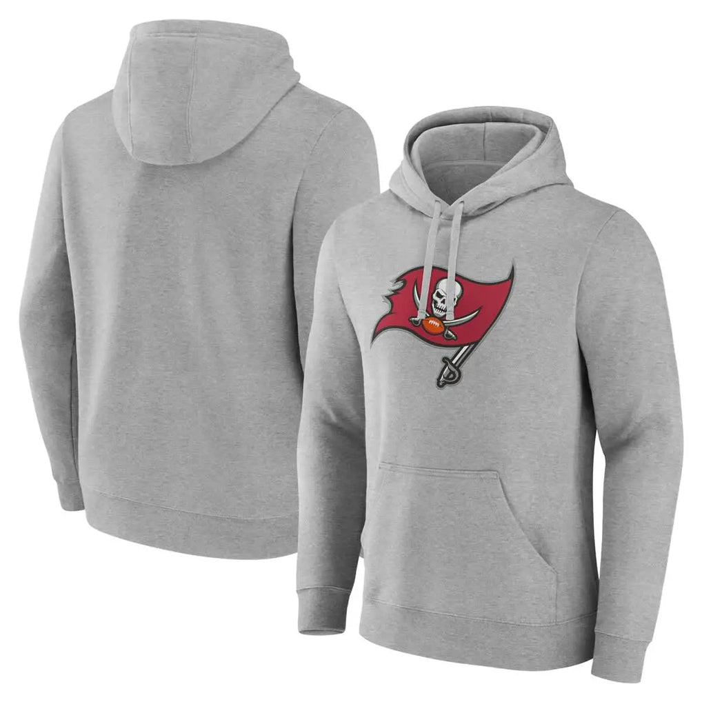 Davalo TB.Buccaneers  Blank Player Gray Pullover Hoodie Home Game Stitched Jerseys