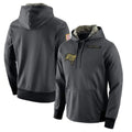 Davalo TB.Buccaneers  Blank Player Gray Salute to Service Sideline Performance Pullover Hoodies Home Game Stitched Jerseys
