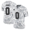 Davalo TB.Buccaneers #0 Yaya Diaby Player Arctic Camo Limited Salute To Service Home Game Stitched Jerseys