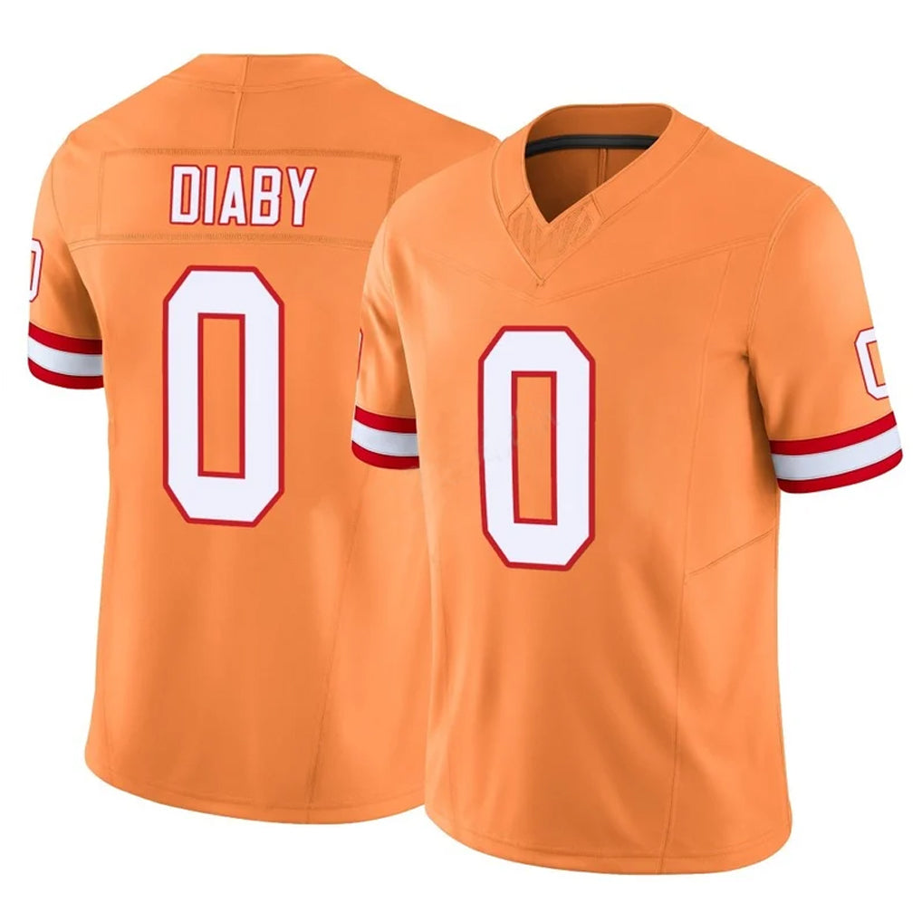 Davalo TB.Buccaneers #0 Yaya Diaby Player Orange Limited Vapor F.U.S.E. Home Game Stitched Jerseys