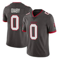 Davalo TB.Buccaneers #0 Yaya Diaby Player Pewter Limited Alternate Vapor Home Game Stitched Jerseys