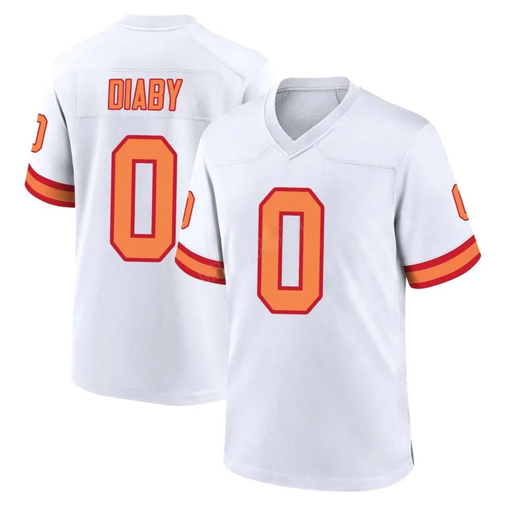 Davalo TB.Buccaneers #0 Yaya Diaby Player White '76 Home Game Stitched Jerseys