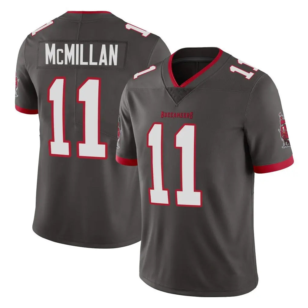 Davalo TB.Buccaneers #11 Jalen McMillan Player Pewter Limited Alternate Vapor Home Game Stitched Jerseys
