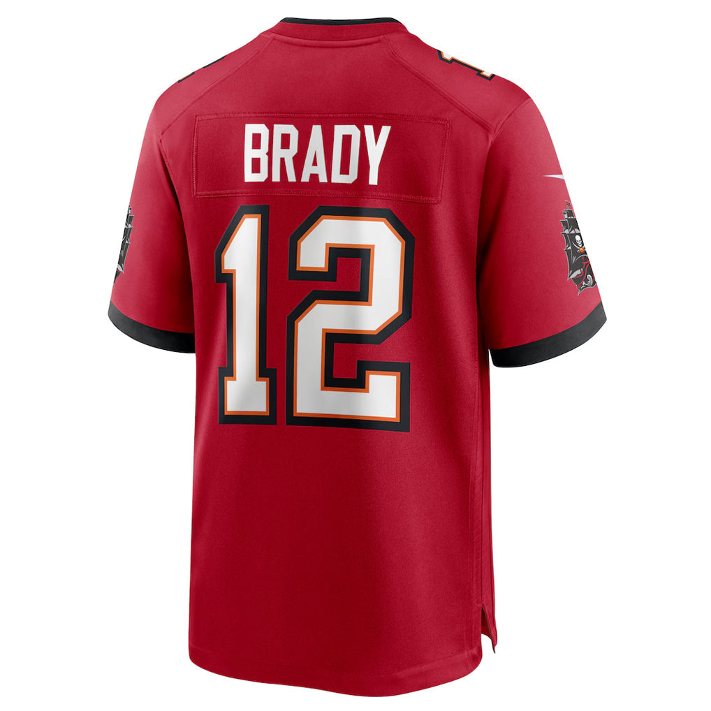 Davalo TB.Buccaneers #12 Tom Brady Player Red Home Game Stitched Jerseys