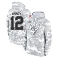 Davalo TB.Buccaneers #12 Tom Brady Player Salute to Service Hoodies Stitched Jerseys