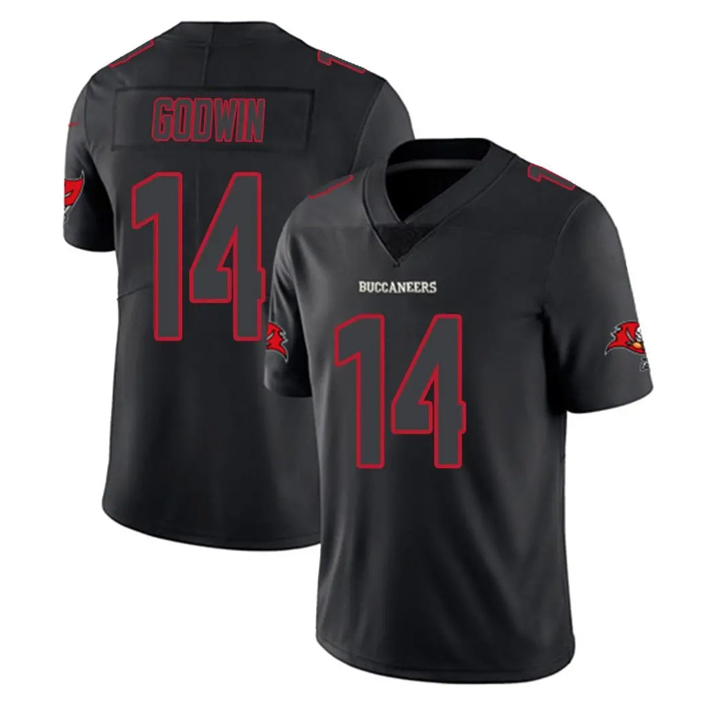 Davalo TB.Buccaneers #14 Chris Godwin Jr. Player Black Impact Limited Home Game Stitched Jerseys