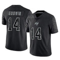 Davalo TB.Buccaneers #14 Chris Godwin Jr. Player Black Reflective Limited Home Game Stitched Jerseys
