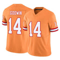 Davalo TB.Buccaneers #14 Chris Godwin Jr. Player Orange Limited Vapor F.U.S.E. Home Game Stitched Jerseys