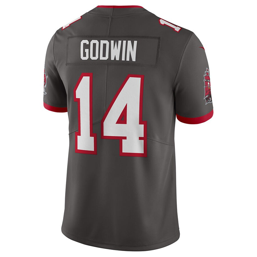 Davalo TB.Buccaneers #14 Chris Godwin Jr. Player Pewter Vapor Limited Stitched Jerseys