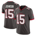 Davalo TB.Buccaneers #15 Tez Johnson Player Pewter Limited Alternate Vapor Home Game Stitched Jerseys