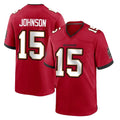 Davalo TB.Buccaneers #15 Tez Johnson Player Red Home Game Stitched Jerseys